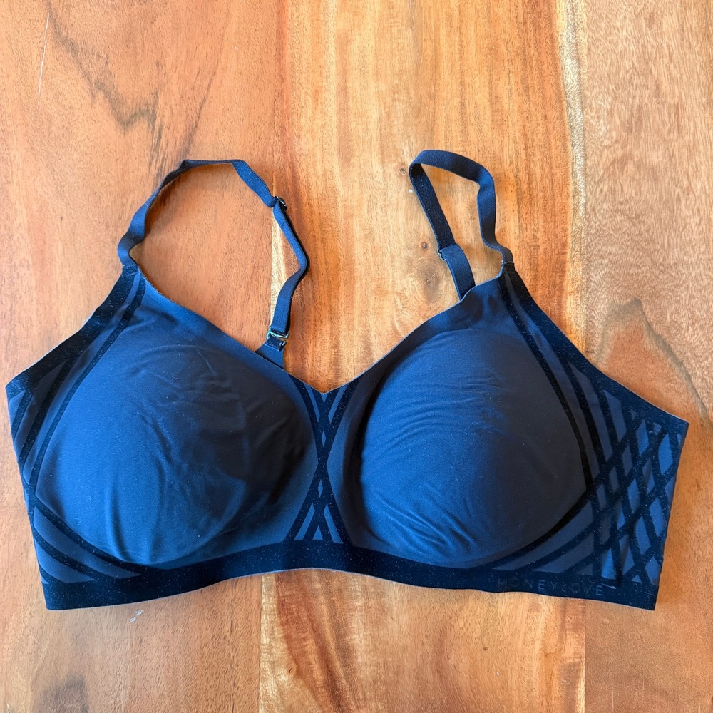 Honeylove Women's Black Silhouette Bra Size XL